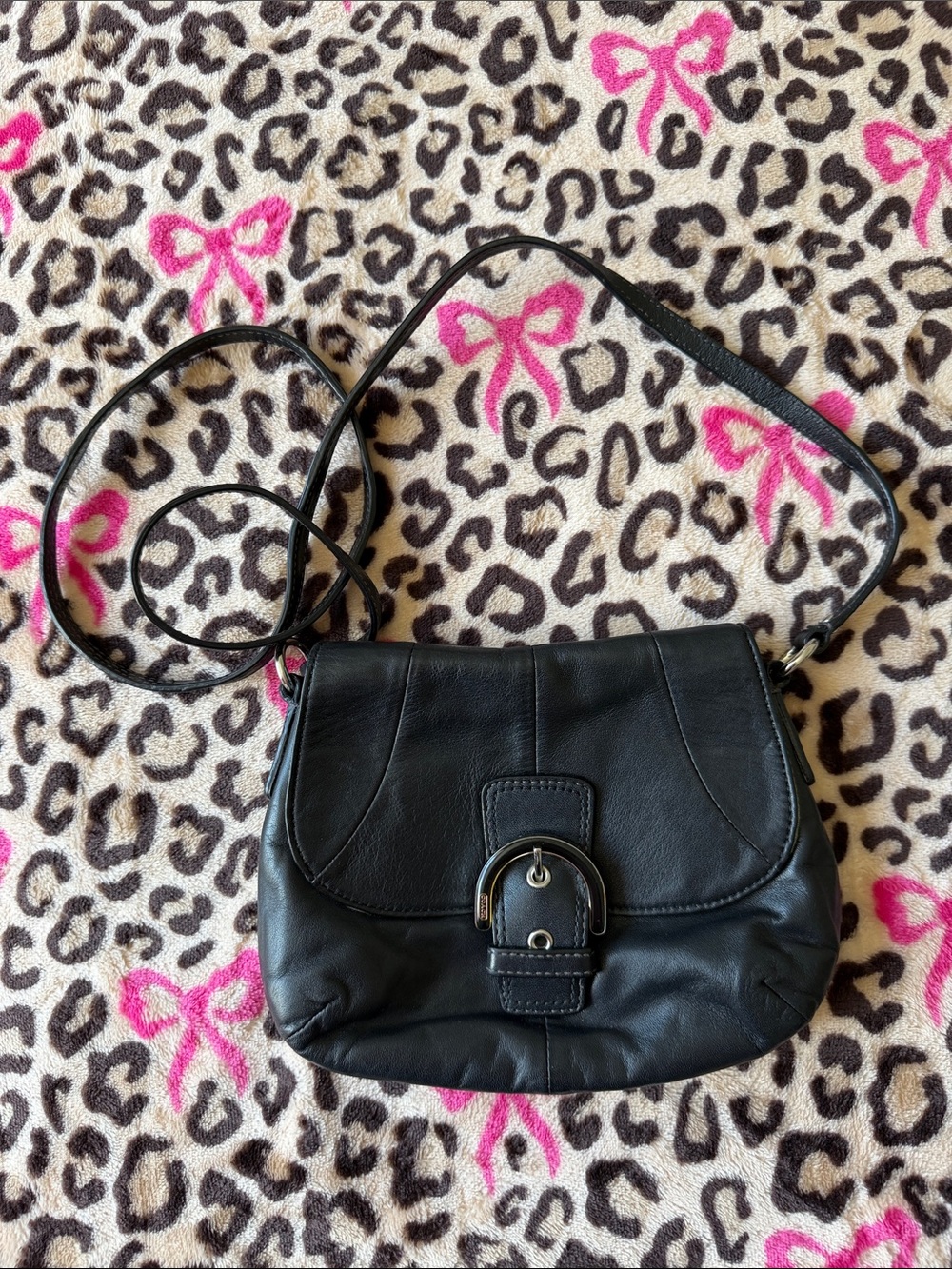Y2K coach leather crossbody